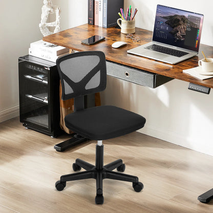 Ergo-Compact - Armless Mesh Office Chair with Lumbar Support