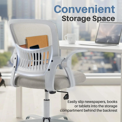 Ergonomic Mid-Back Mesh Office Chair - Lumbar Support Desk Chair