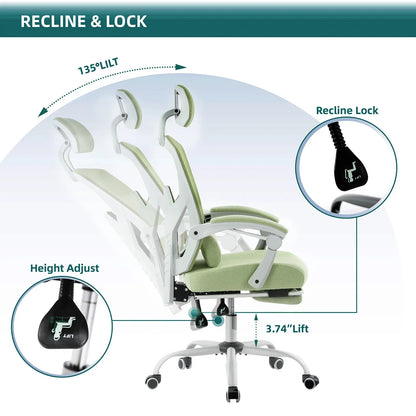 Ergonomic Mesh Chair - High Back Reclining Gaming & Office Chair