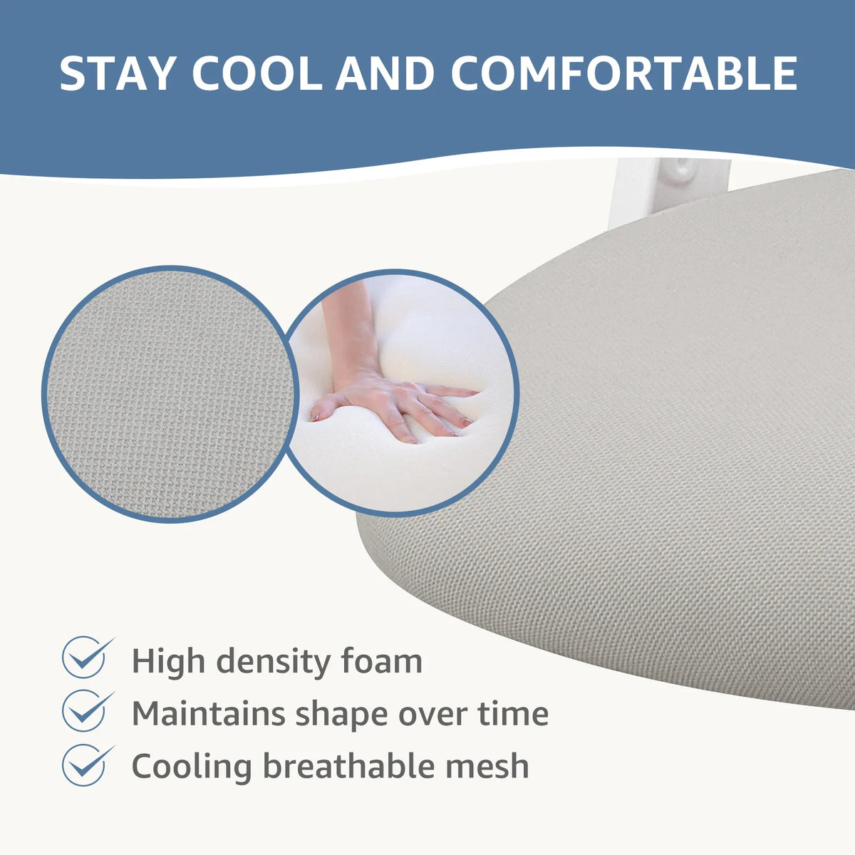 Ergonomic Mesh Office Chair - Adjustable Desk Chair with Headrest