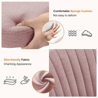 Modern Shell - Armless Fabric Vanity & Desk Chair
