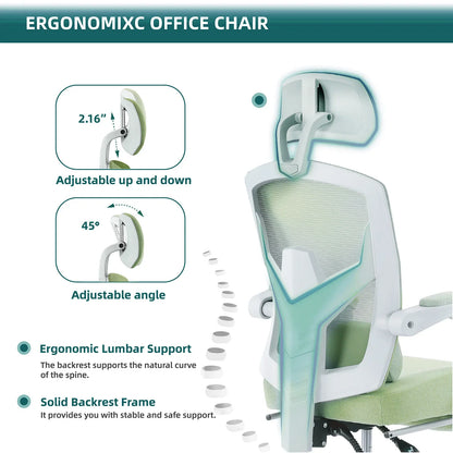 Ergonomic Mesh Chair - High Back Reclining Gaming & Office Chair