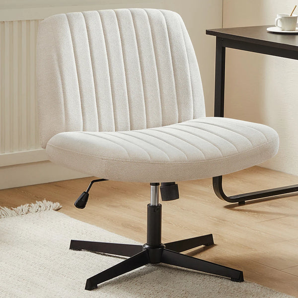 Serenity - Cross Legged Armless Wide Swivel Office Chair