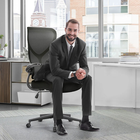 Apex - Ergonomic High Back Mesh Office Chair with Flip-Up Arms