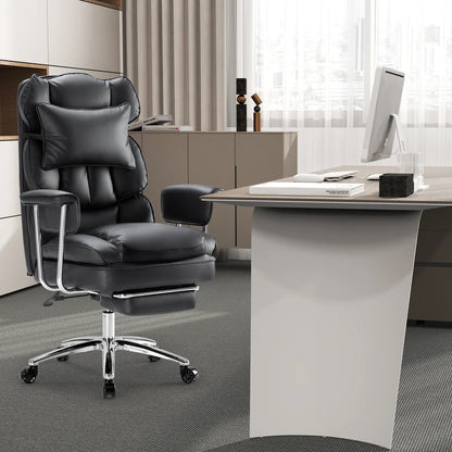Executive - Ergonomic PU Leather Office Chair with Footrest