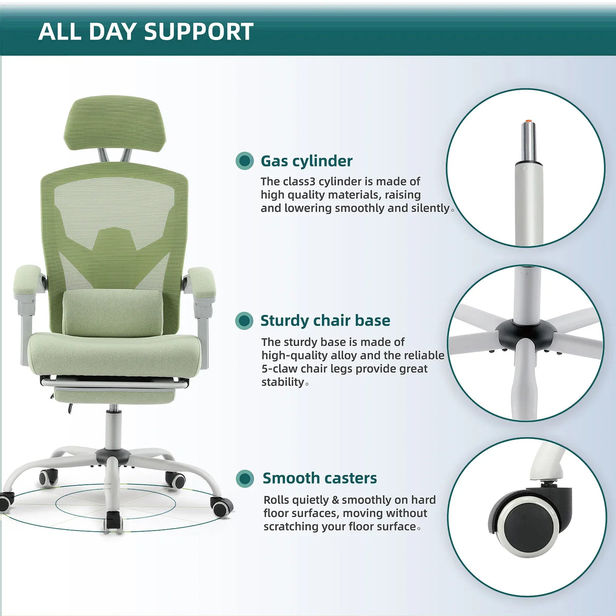 Ergonomic Mesh Chair - High Back Reclining Gaming & Office Chair