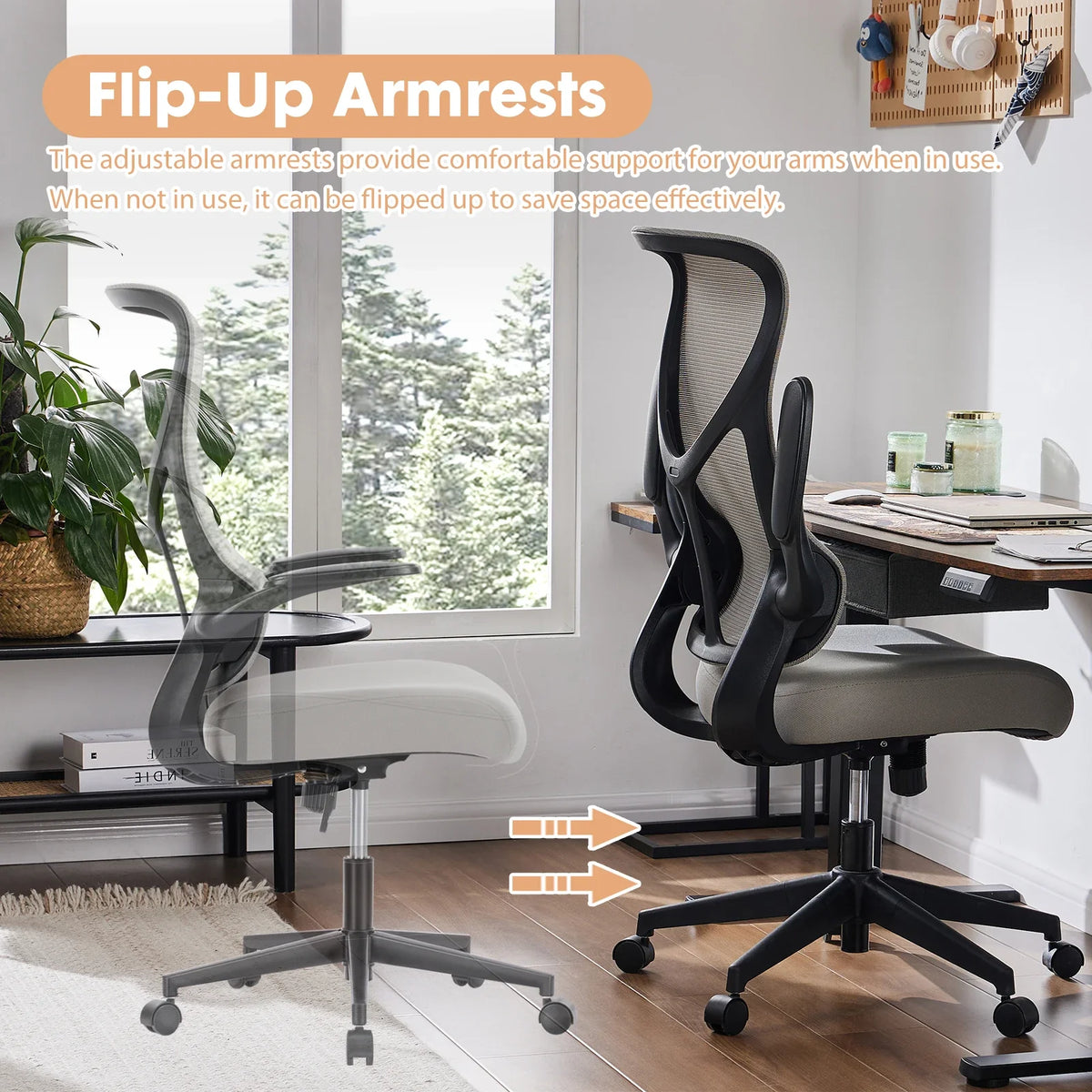 Ergonomic Mesh Office Chair - High Back Swivel Desk Chair
